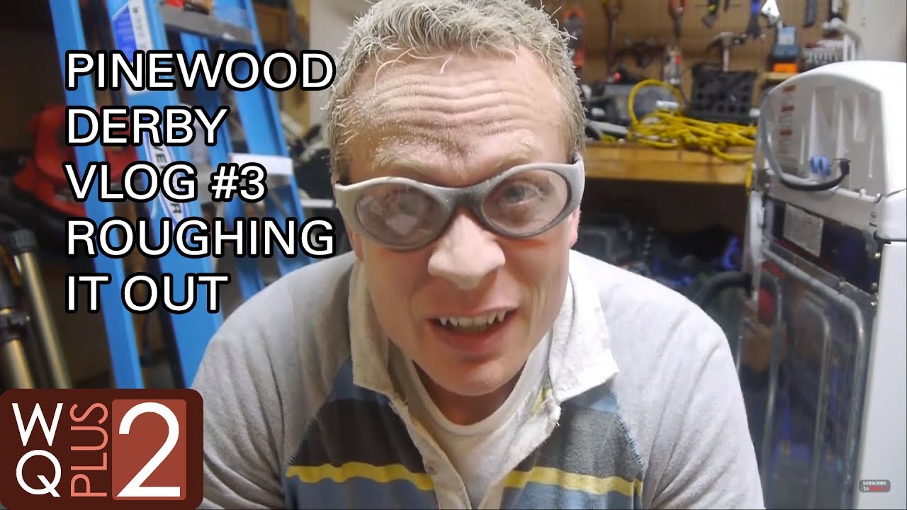 Roughing out the pinewood derby cars with the Dremel tool. Part 3