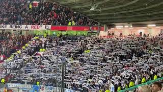 Copenhagen fans singing “One Bobby Charlton” at Old Trafford. Respect