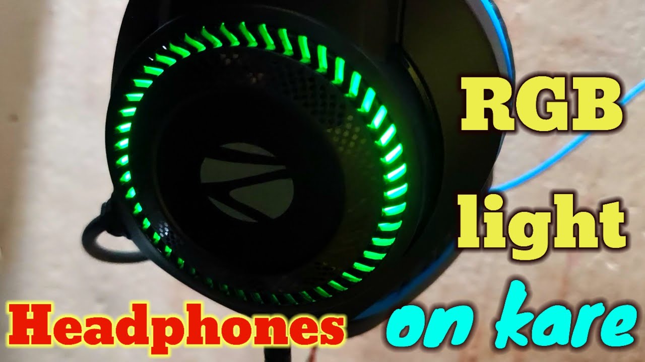 Light show on Gaming headphones 🎧🥵❤️‍🔥 Zebronics product electronic 😍🔥