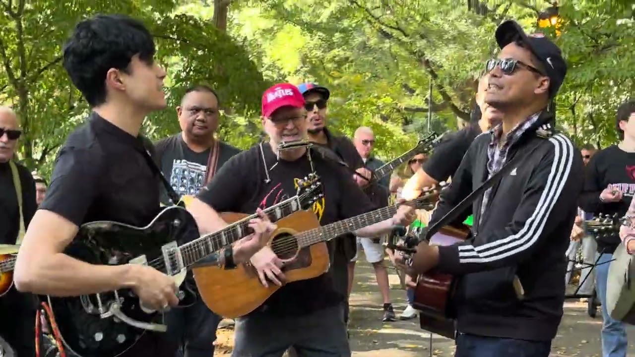 Please Mr. Postman.💙💎 John Lennon's 84th Birthday at Strawberry Fields NYC. Oct. 9, 2024.
