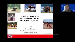 La régie et l'alimentation pour les chevaux de sport et la gestion des ulcères