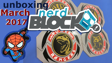 Nerd Block Classic Unboxing - March 2017 - Team Up - Exclusive POWER RANGERS items
