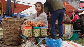 how to make pickled cabbage - kimchi bamboo shoots - bring to the market to sell #141 lily farm life