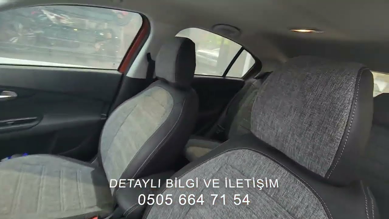 0 KM Fiat Egea Cross // Özel Beden Koltuk Kılıfı, Chrome Cam Çerçeve