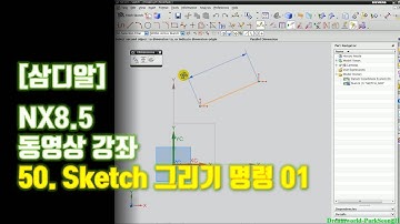 【삼디알】NX8.5 모델링 - 스케치 그리기 명령 01