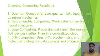 Introduction to New Computing Paradigms FEC