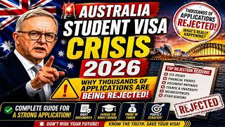 🚨🇦🇺 **Australia Student Visa Crisis 2026 — Why Thousands of Applications Are Being Rejected!**