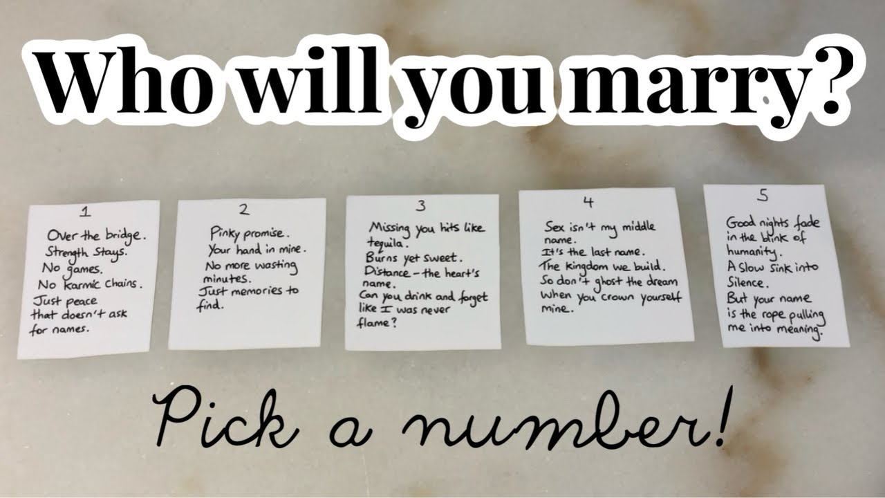 ✨who will you marry? pick a number reading✨