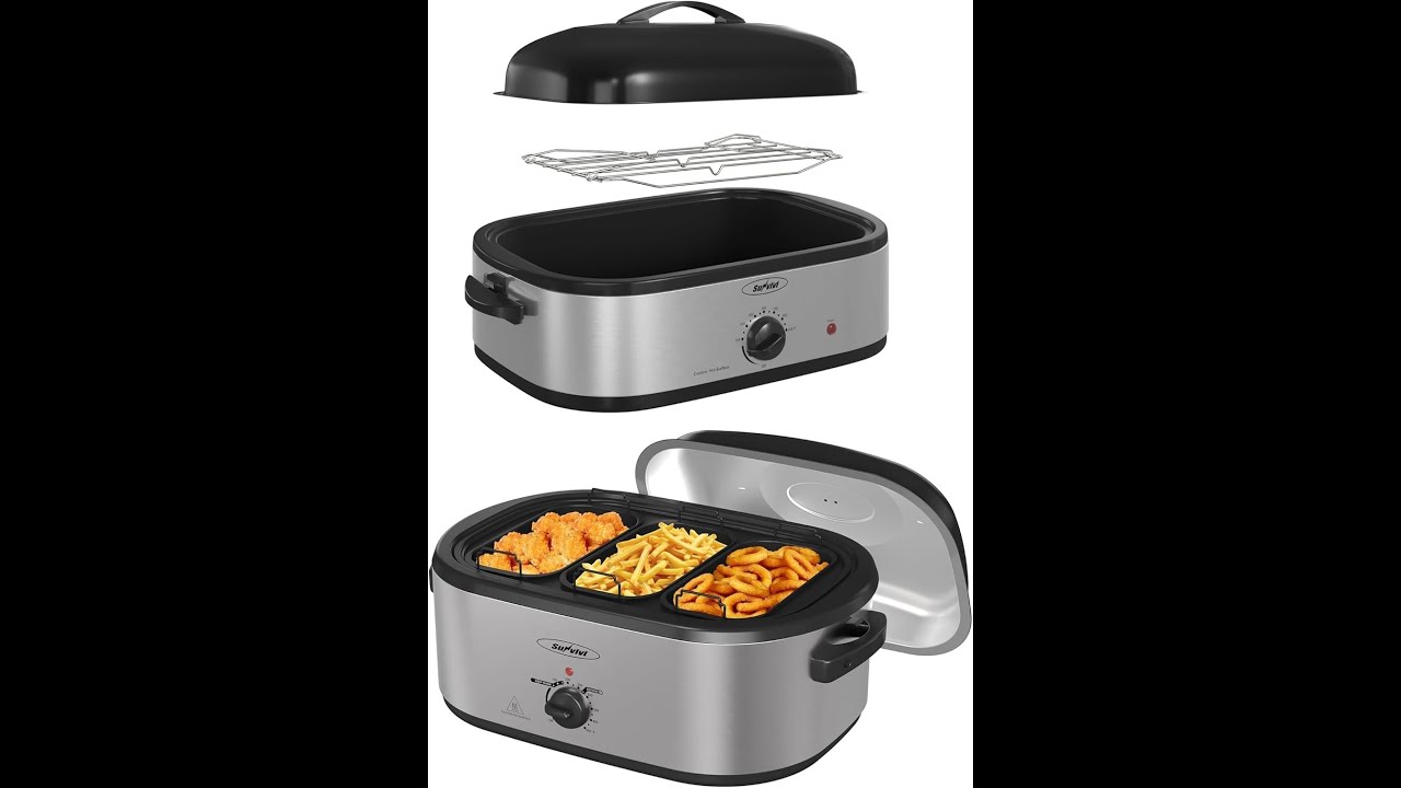 Обзор жарочной печи Sunvivi объемом 24 кварты (около 6,8 л) - Плюсы и минусы - Жарочная печь Sunvivi