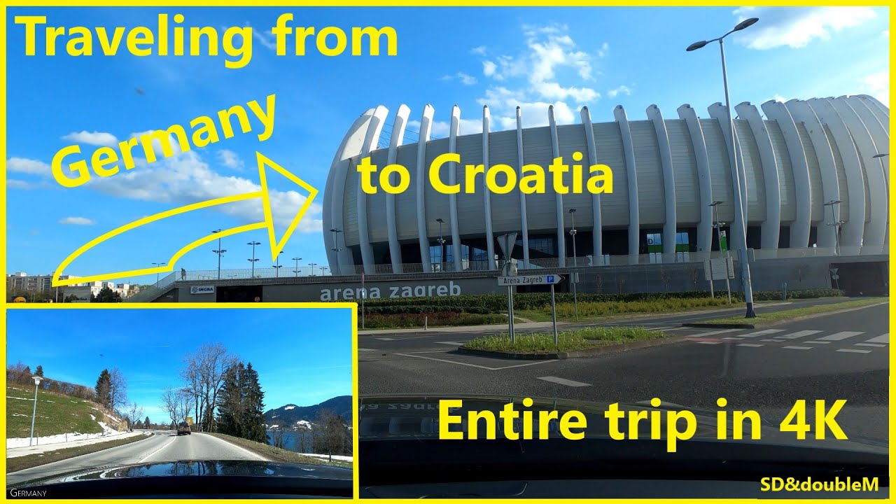 Traveling from Germany to Croatia (entire trip) 4K