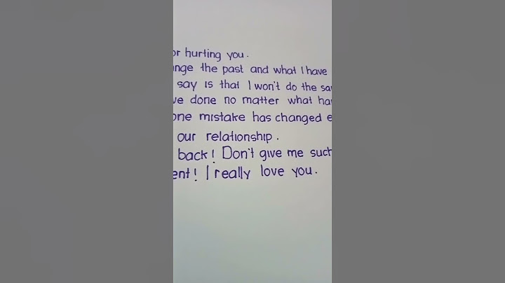 sorry letter