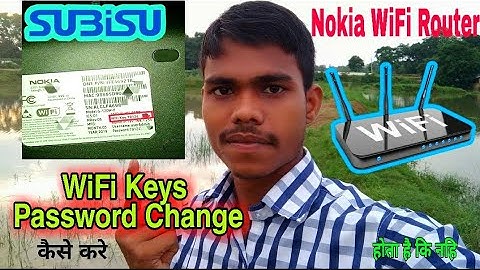 How To Change WiFi Keys Password In Subisu Nokia WiFi Router || Nokia WiFi Router का Keys Password |