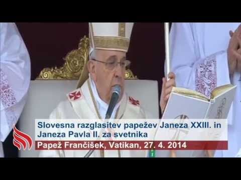Nova svetnika: Janez XXIII. in Janez Pavel II.
