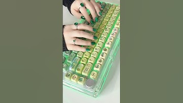 Keyboard ASMR typing sound test - kiiboom cosydiaries rainy froggy keycaps on phantom 81 keyboard 🐸
