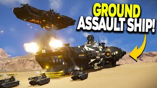 GROUND Assault Starship! - Space Engineers Workshop Spotlight