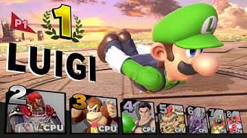 Luigi Wins by Doing Absolutely Nothing Against 7 Level 9 CPUs in Super Smash Bros. Ultimate