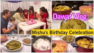 Itna Sara Khana Banaya Mishu ke Birthday pe/First celebration in new house