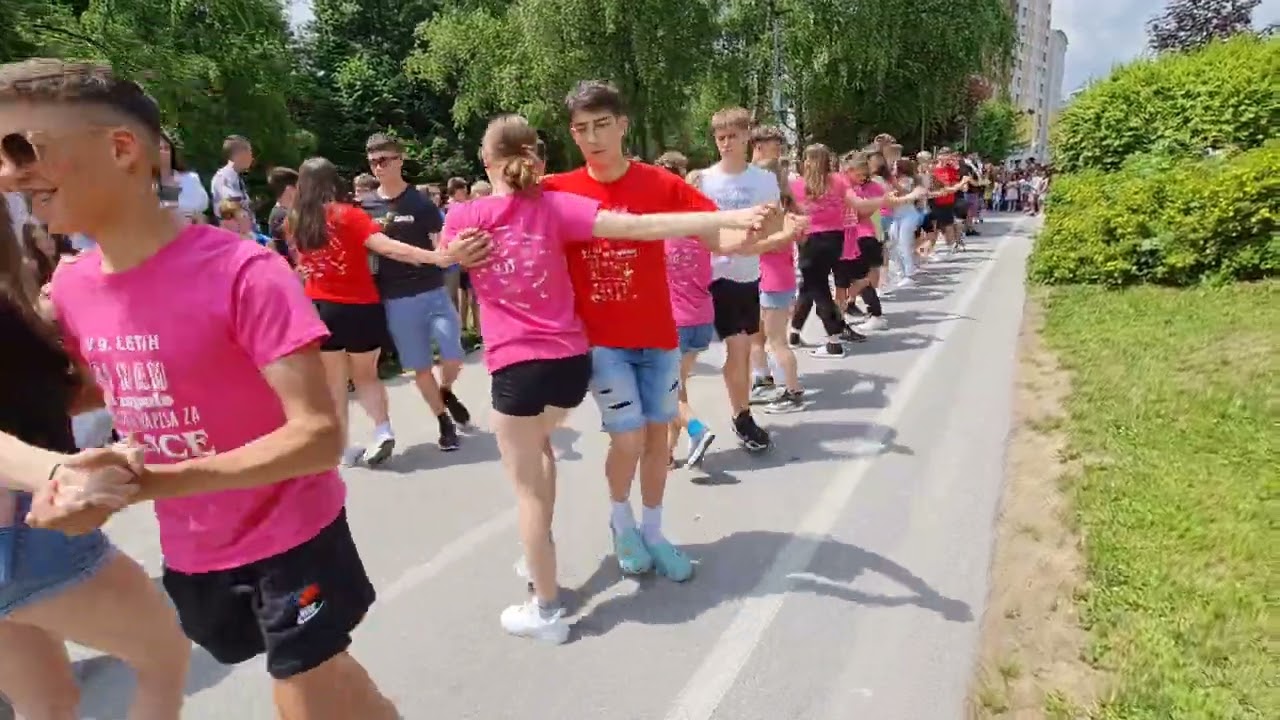 Ples devetošolcev pred šolo 2023