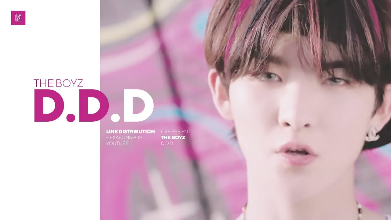 picture The Boyz Hwall Ddd the boyz d d d line distribution color coded ëë³´ì´ì¦