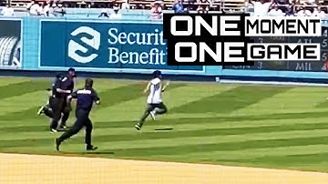 Dodgers Ball Girl Tries to Body Check Fan, Trea Turner Goes First to Home on a Ball in the Infield
