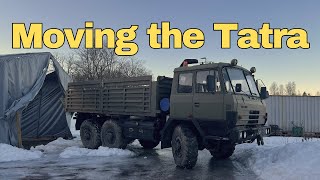 Moving the Tatra 815 to a new garage!