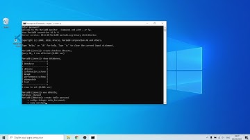 Como criar banco de dados MySQL pelo prompt