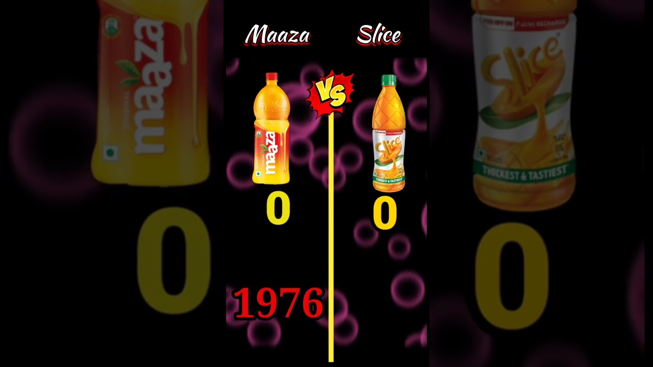 Maaza versus slice comparison❓