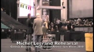 George Bugatti with Michel Legrand in the MGM Grand Arena