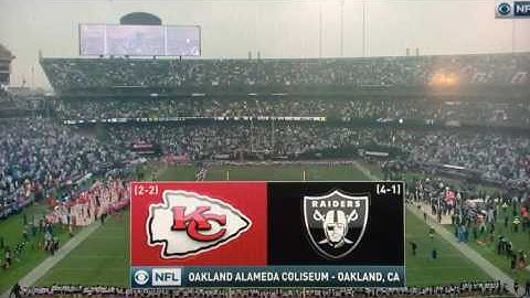 NFL on CBS intro 2016 Chiefs at Raiders