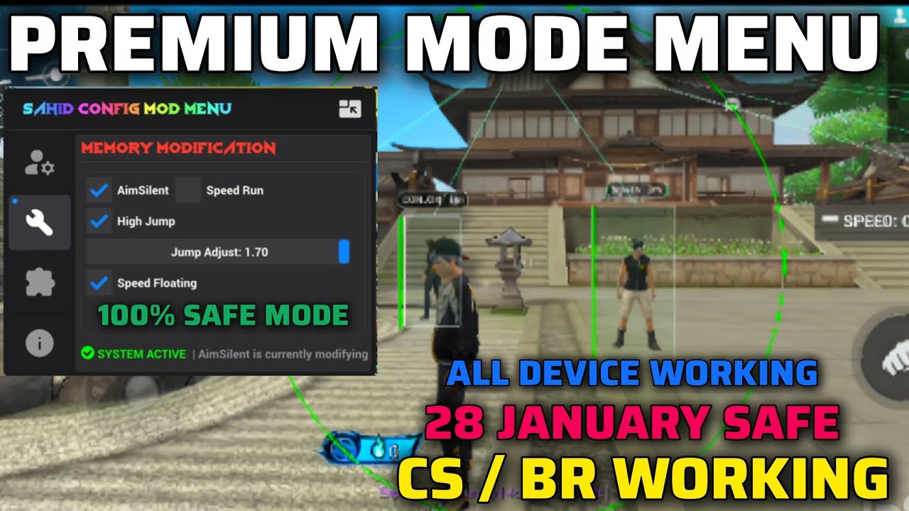 Free Fire Max Ob52 Updated 🎯 Mode Menu 💀Aim Kill 🔥 All Server ✅ Working