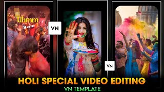 Holi Special Video Editing | Happy Holi Video Editing 2026 | Holi Video Editing Vn Code | Holi Reels screenshot 4