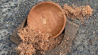 Woodturning A Oak Platter From Barnwood