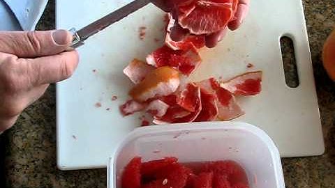 How to section a grapefruit
