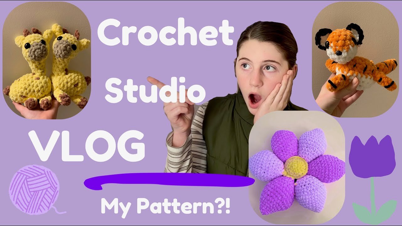 Crochet Studio Vlog: Fufilling Orders, Creating New Patterns, and Chatting