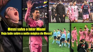 Highlights - Messi salva o Inter Miami após sofrer gol em alguns segundos da partida com New England