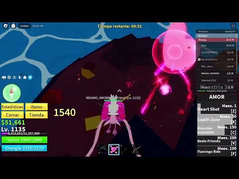 Jugando Blox Fuits Raid de fuego