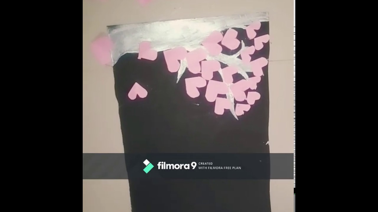 Hand making heart tree||hand make craft,@timepass,@craft ideas,how to,