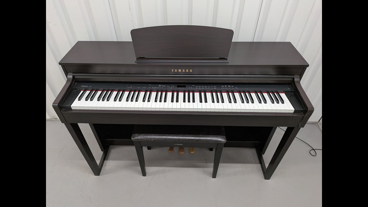 Yamaha Clavinova CLP-430 Digital Piano and stool in satin black