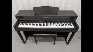 Yamaha Clavinova CLP-430 Digital Piano and stool in satin black