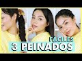 3 IDEAS FÁCILES Y LINDAS PARA PEINARTE Y SALIR DE LA RUTINA | Evelynlugod