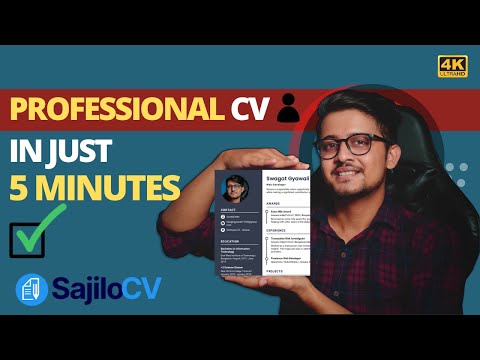 How To Create A Professional CV/Resume In 5 Minutes With SajiloCV