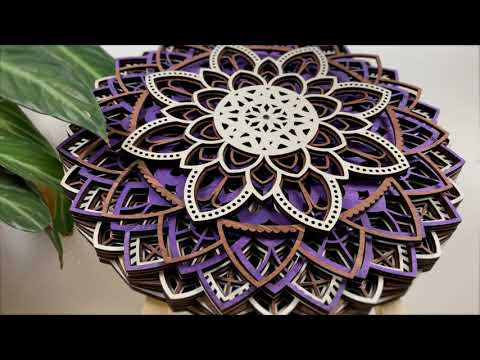 3D Mandala Laser
