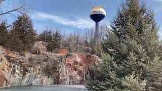 Monticello Wisconsin waterfall in Quarry