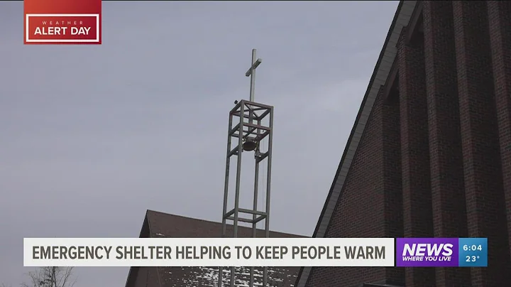 Warming shelter filling up fast as winter weather blasts through the area