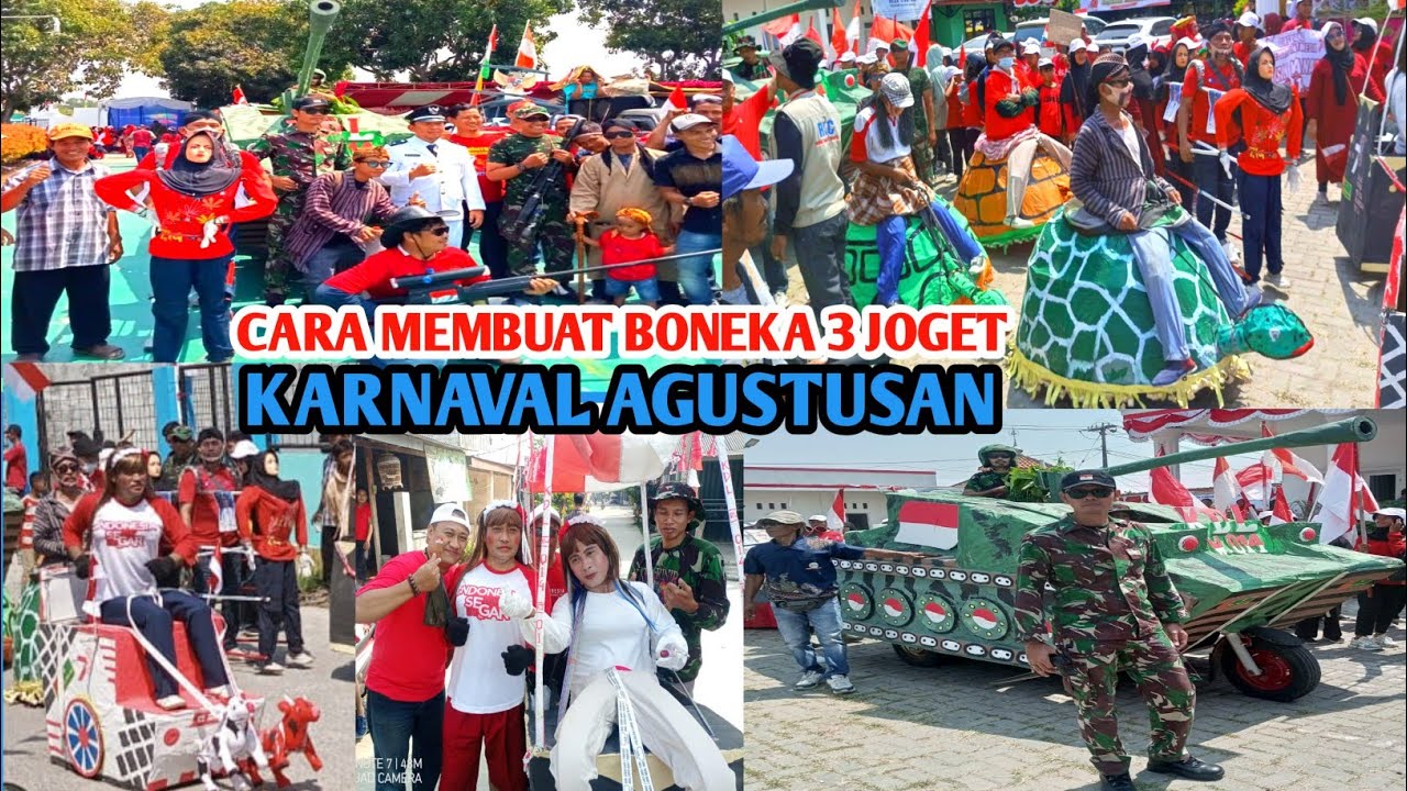 Kreatif! Boneka Joget Buatan Sendiri Ini Viral di Karnaval Agustusan ‼️😅🕺