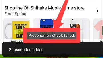 Fix Precondition check failed. Error Solve Problem in YouTube