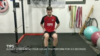 Seated Knee Extension - Eccentric Focus