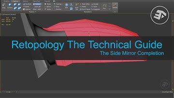 3ds Max - FreeForm Retopology side mirror completion [Timelapse]