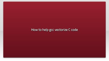 How to help gcc vectorize C code