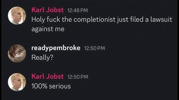 Karl Jobst Predicted Jirard The Completionist Suing Him for Defamation